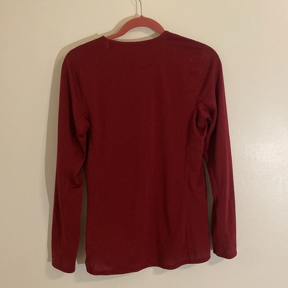 Patagonia Women's Capilene® Thermal Weight Crewneck Dark Red Sz XL - Picture 9 of 9